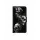 Husa personalizata tip carte HQPrint pentru Samsung Galaxy A12, model Skulls, multicolor, S1D1M0032