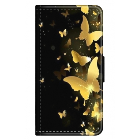 Husa personalizata tip carte HQPrint pentru Samsung Galaxy A12, model Butterfly 6, multicolor, S1D1M0045