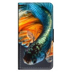 Husa personalizata tip carte HQPrint pentru Samsung Galaxy A12, model Pesti 1, multicolor, S1D1M0074