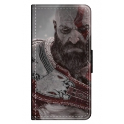 Husa personalizata tip carte HQPrint pentru Samsung Galaxy A12, model God of War 2, multicolor, S1D1M0081