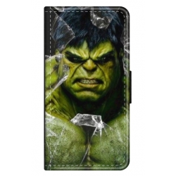 Husa personalizata tip carte HQPrint pentru Samsung Galaxy A12, model Hulk 2, multicolor, S1D1M0100