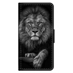 Husa personalizata tip carte HQPrint pentru Samsung Galaxy A12, model Lion 2, multicolor, S1D1M0117