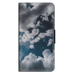 Husa personalizata tip carte HQPrint pentru Samsung Galaxy A12 5G, model Blue Sky, multicolor, S1D1M0023