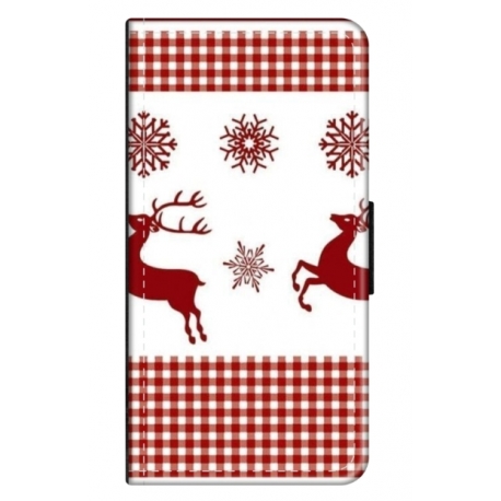 Husa personalizata tip carte HQPrint pentru Samsung Galaxy A12 5G, model Reindeer 1, multicolor, S1D1M0051