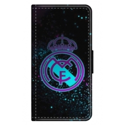 Husa personalizata tip carte HQPrint pentru Samsung Galaxy A12 5G, model Real Madrid 1, multicolor, S1D1M0153