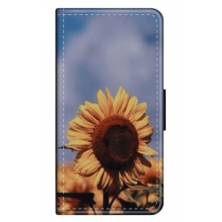 Husa personalizata tip carte HQPrint pentru Samsung Galaxy A12 5G, model Sunflower 1, multicolor, S1D1M0193