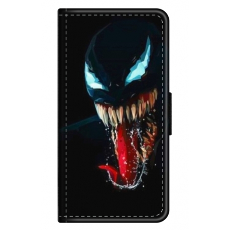 Husa personalizata tip carte HQPrint pentru Samsung Galaxy A12 5G, model Venom 1, multicolor, S1D1M0211