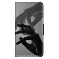 Husa personalizata tip carte HQPrint pentru Samsung Galaxy A12 5G, model Hand Reach, multicolor, S1D1M0318