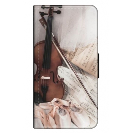 Husa personalizata tip carte HQPrint pentru Samsung Galaxy A13 5G, model Violon, multicolor, S1D1M0371