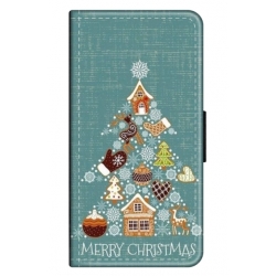 Husa personalizata tip carte HQPrint pentru Samsung Galaxy A13, model Merry Christmas 1, multicolor, S1D1M0056