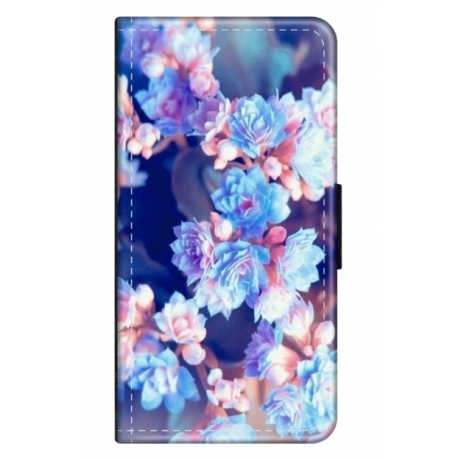 Husa personalizata tip carte HQPrint pentru Samsung Galaxy A14 5G, model Flowers 2, multicolor, S1D1M0038