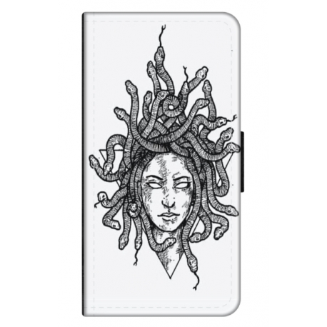 Husa personalizata tip carte HQPrint pentru Samsung Galaxy A14, model Medusa 2, multicolor, S1D1M0230