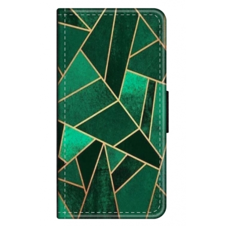 Husa personalizata tip carte HQPrint pentru Samsung Galaxy A14, model Emerald, multicolor, S1D1M0287