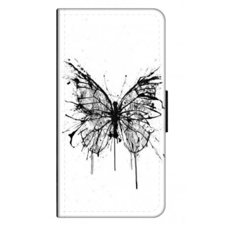 Husa personalizata tip carte HQPrint pentru Samsung Galaxy A20e, model Butterfly 3, multicolor, S1D1M0030