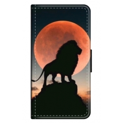 Husa personalizata tip carte HQPrint pentru Samsung Galaxy A20e, model Lion 1, multicolor, S1D1M0110