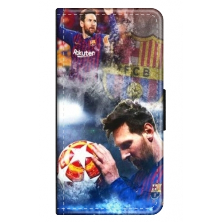 Husa personalizata tip carte HQPrint pentru Samsung Galaxy A22, model Messi 1, multicolor, S1D1M0122
