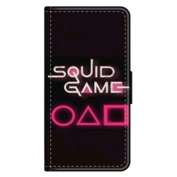 Husa personalizata tip carte HQPrint pentru Samsung Galaxy A22, model Squid Game 4, multicolor, S1D1M0176