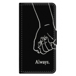 Husa personalizata tip carte HQPrint pentru Samsung Galaxy A22, model Always and Forever 1, multicolor, S1D1M0279