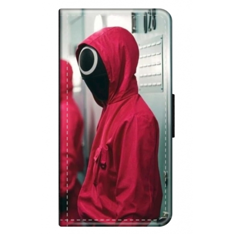 Husa personalizata tip carte HQPrint pentru Samsung Galaxy A22 5G, model Squid Game 14, multicolor, S1D1M0186