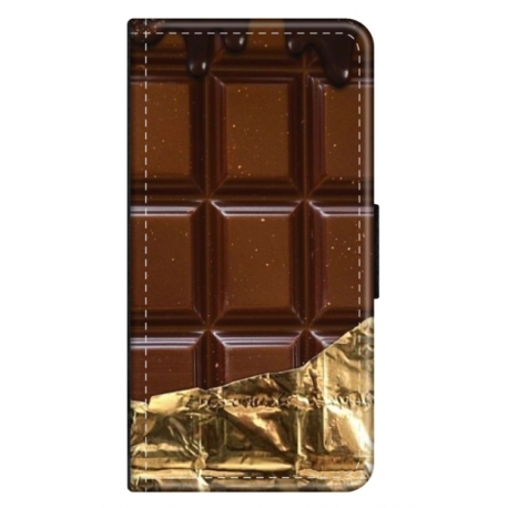 Husa personalizata tip carte HQPrint pentru Samsung Galaxy A22 5G, model Chocolate, multicolor, S1D1M0272