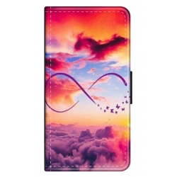 Husa personalizata tip carte HQPrint pentru Samsung Galaxy A22 5G, model Bright Infinity, multicolor, S1D1M0377