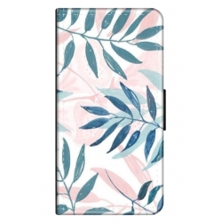 Husa personalizata tip carte HQPrint pentru Samsung Galaxy A23, model Leaf Design 1, multicolor, S1D1M0044