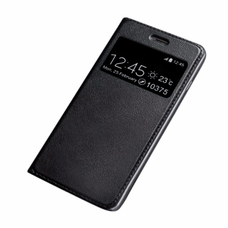 Husa APPLE iPhone X - Smart Look Piele (Negru)