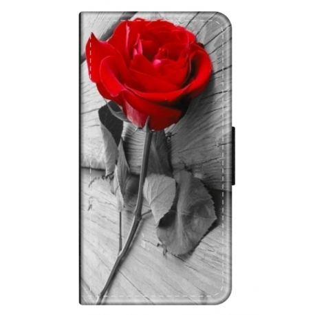 Husa personalizata tip carte HQPrint pentru Samsung Galaxy A23, model Rose, multicolor, S1D1M0384