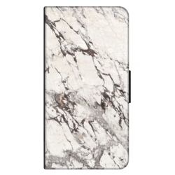 Husa personalizata tip carte HQPrint pentru Samsung Galaxy A24, model White Marble, multicolor, S1D1M0325