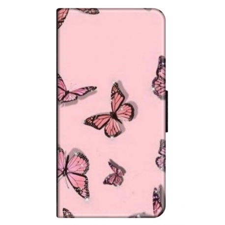 Husa personalizata tip carte HQPrint pentru Samsung Galaxy A40, model Butterfly 7, multicolor, S1D1M0076