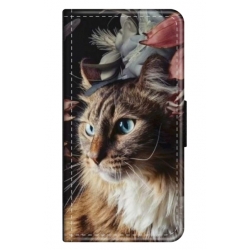 Husa personalizata tip carte HQPrint pentru Samsung Galaxy A40, model Cat 1, multicolor, S1D1M0143