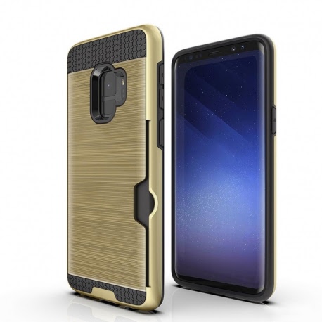 Husa SAMSUNG Galaxy S9 - Defender Card (Auriu)