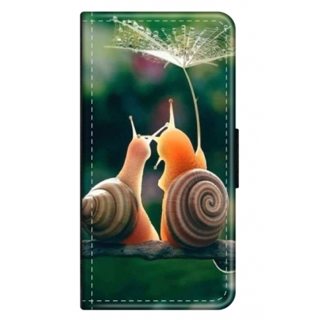 Husa personalizata tip carte HQPrint pentru Samsung Galaxy A52s 5G, model Snail, multicolor, S1D1M0231