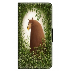 Husa personalizata tip carte HQPrint pentru Samsung Galaxy A70e, model Bear, multicolor, S1D1M0312