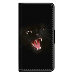 Husa personalizata tip carte HQPrint pentru Samsung Galaxy A71 5G, model Black Cat 2, multicolor, S1D1M0016