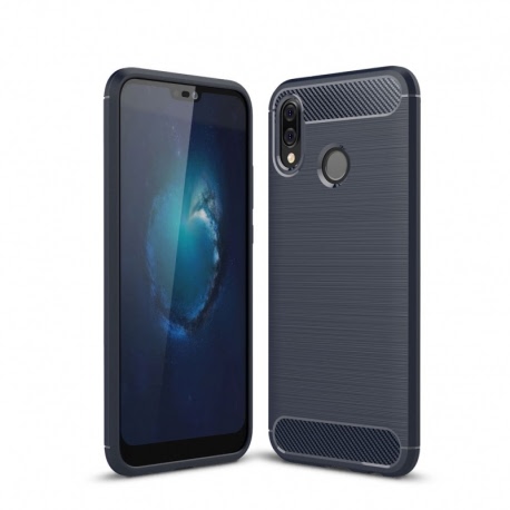 Husa HUAWEI P20 Lite - Carbon (Bleumarin) Forcell