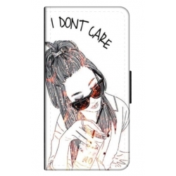 Husa personalizata tip carte HQPrint pentru Samsung Galaxy A73, model I dont care, multicolor, S1D1M0320