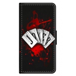 Husa personalizata tip carte HQPrint pentru Samsung Galaxy M11, model Joker 1, multicolor, S1D1M0106