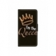 Husa personalizata tip carte HQPrint pentru Samsung Galaxy S7 Edge, model Im the Queen, multicolor, S1D1M0101