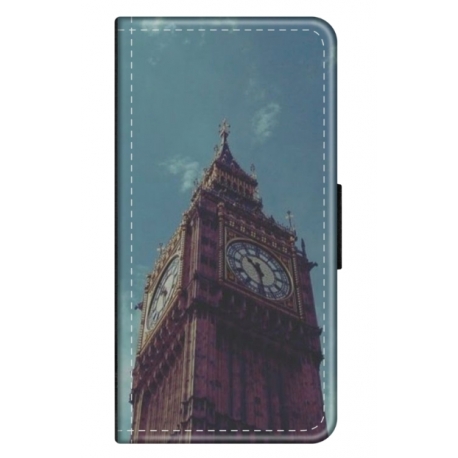 Husa personalizata tip carte HQPrint pentru Samsung Galaxy S7, model Big Ben 1, multicolor, S1D1M0013