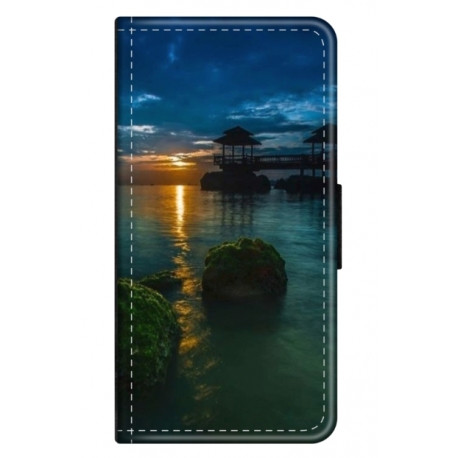 Husa personalizata tip carte HQPrint pentru Samsung Galaxy S7, model Nice View 1, multicolor, S1D1M0060