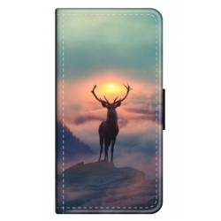 Husa personalizata tip carte HQPrint pentru Samsung Galaxy S10 Lite, model Antlers, multicolor, S1D1M0303