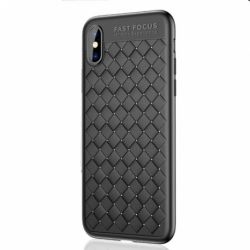 Husa SAMSUNG Galaxy J3 2017 - AutoFocus Piele (Negru)