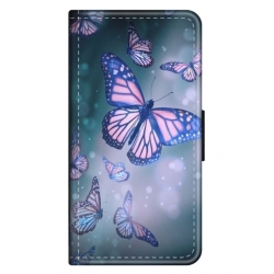 Husa personalizata tip carte HQPrint pentru Samsung Galaxy S20 FE, model Butterfly 1, multicolor, S1D1M0028