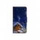 Husa personalizata tip carte HQPrint pentru Samsung Galaxy S21 FE, model Christmas Cottage, multicolor, S1D1M0059