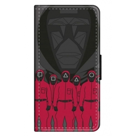 Husa personalizata tip carte HQPrint pentru Samsung Galaxy S21 FE, model Squid Game 15, multicolor, S1D1M0187