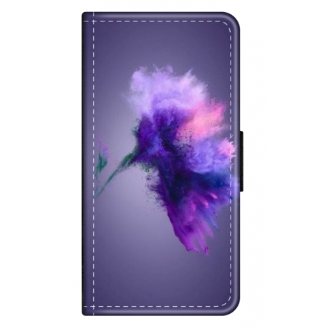 Husa personalizata tip carte HQPrint pentru Samsung Galaxy S21 FE, model Flowers 19, multicolor, S1D1M0340