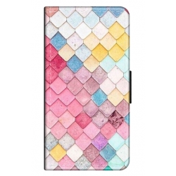 Husa personalizata tip carte HQPrint pentru Samsung Galaxy S21 Ultra, model Color Scales, multicolor, S1D1M0258