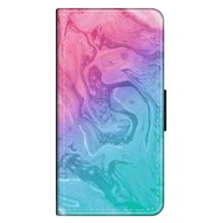 Husa personalizata tip carte HQPrint pentru Samsung Galaxy S21 Ultra, model Colorful Mess, multicolor, S1D1M0374
