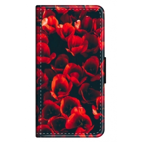 Husa personalizata tip carte HQPrint pentru Samsung Galaxy S21 Ultra, model Flowers 24, multicolor, S1D1M0386